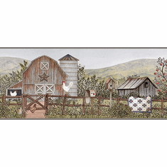Barn Stars Wallpaper Borders