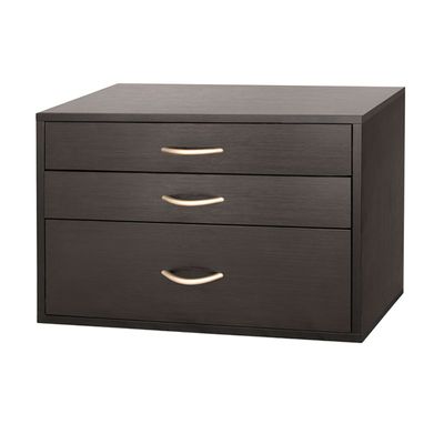 Organized Living freedomRail O-Box 3 Drawer - Midnight Live