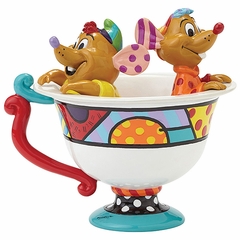 (SOLD OUT) Disney Jaq & Gus in Tea Cup Figurine 