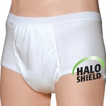 Men's Reusable Incontinence Pants - Y-Front Fly, 350ml Absorbent Pad, Washable, For Mild Bladder Leaks (Small)