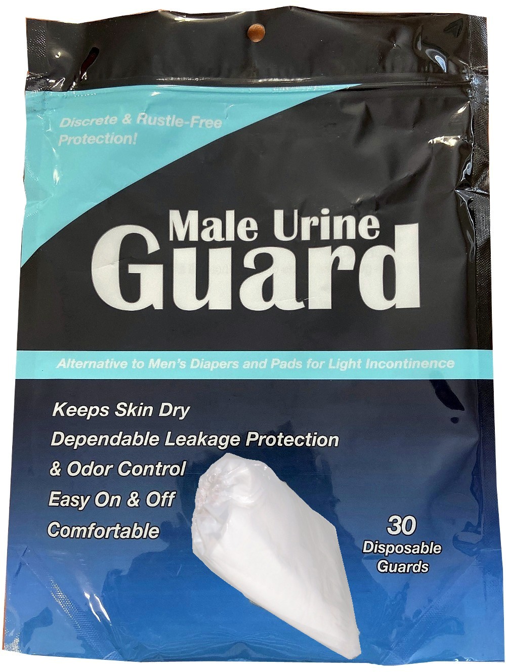 Male Urine Guard, JMP Incontinence Pouch, Bag of 30