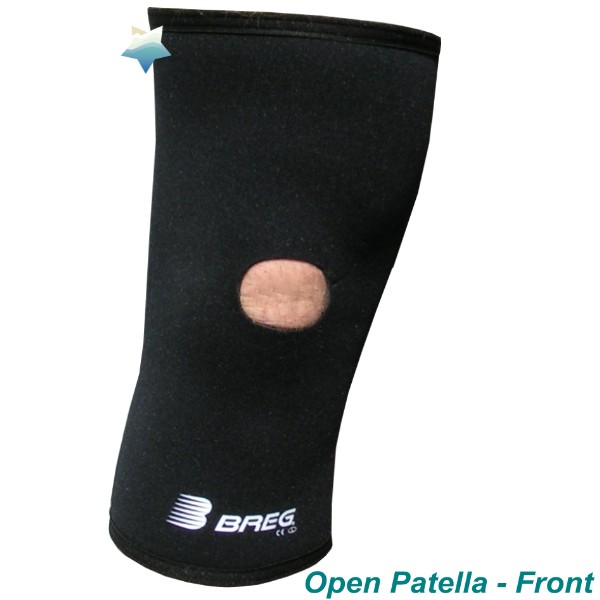 Neoprene Knee Support Sleeve, Open Patella Open Back, Breg