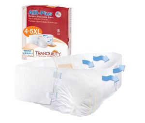 Tranquility Air-Plus Bariatric Disposable Briefs, 4XL-5XL (70" - 106"), # 2195 (Case of 32)