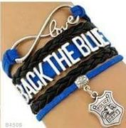  Back The Blue Wrap Bracelet