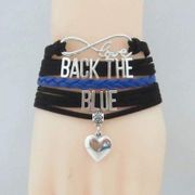 Back The Blue Wrap Bracelet