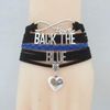 Back The Blue Wrap Bracelet