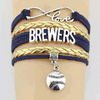 Baseball Wrapped Bracelets