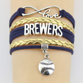 Baseball Wrapped Bracelets