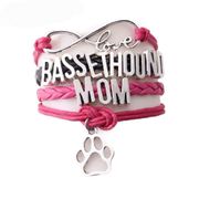 Basset Hound Mom Wrap Bracelet