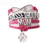Basset Hound Mom Wrap Bracelet