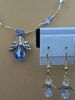 Blue Angel Necklace with Earrings