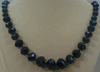 Black Beaded Necklace