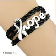 Black Hope Wrap Bracelet