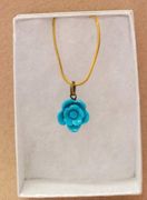 Blue Flower Necklace 