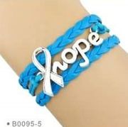Blue Hope Wrap Bracelet