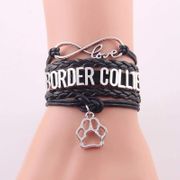 Border Collie Wrap Bracelet