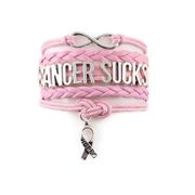 Cancer Sucks Wrap Bracelet