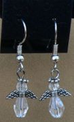 Clear Angel Earrings
