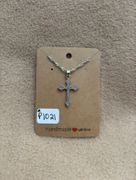 Cross With Rhinestones Necklace