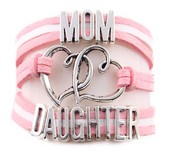 Mom Loves Daughter Wrap Bracelet