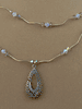 Double Stand Gold Plated Teardrop Neckace