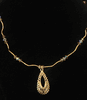 Gold Plated Teardrop Necklace