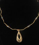Gold Plated Teardrop Necklace