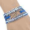Grandma Loves Grandson Wrap Bracelet