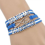 Grandma Loves Grandson Wrap Bracelet