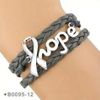 Gray Hope Wrap Bracelet