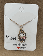 Gray Labubu Necklace 