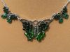 Green Beaded Butterfly Necklace