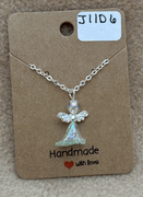 Green Skirt Angel Necklace