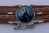 Harley Quinn Leather Bracelet