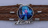Harley Quinn Leather Wrap Bracelet