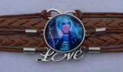 Harley Quinn Leather Wrap Bracelet