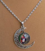 Harley Quinn With Half Moon Necklace