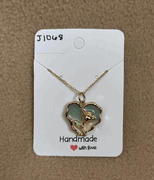 Heart With Flower Necklace