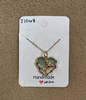 Heart With Flower Necklace