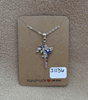 Hummingbirds Cross Necklace 