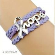 Light Purple Hope Wrap Bracelet