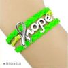 Lime Green Hope Wrap Bracelet
