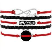 Love For Firefighter Wrap Bracelet