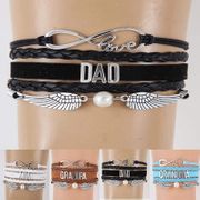 Mom, Dad, Grandma, Nana, Grandpa and Papa Wrap Bracelets