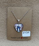 Mother Mary Heart Necklace