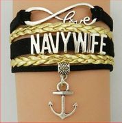 Navy Wife Wrap Bracelet