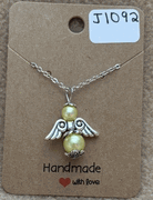 Yellow Beaded Angel