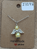Yellow Beaded Angel