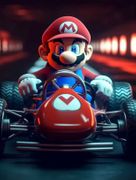 Mario In A Car