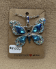Blue Butterfly Necklace